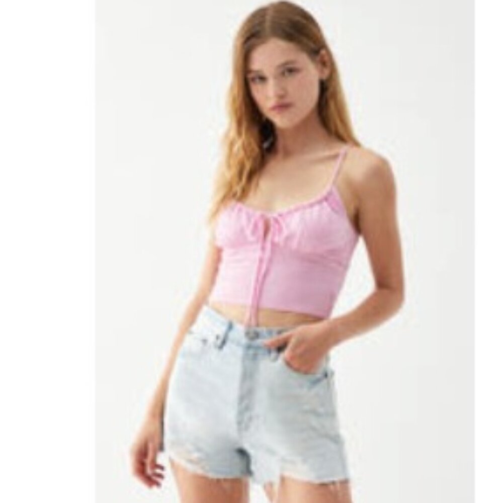 Pacsun | Pink Ruched Tank Top | Sz Medium